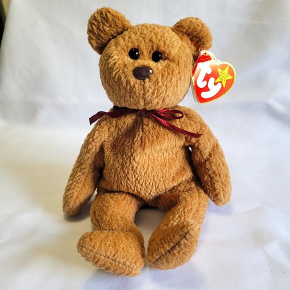Ty Other - TY Beanie Baby "Curly" the Bear Vintage with Tags Retired 12/31/98